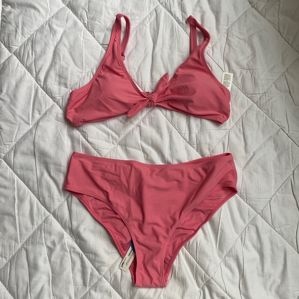 Cupshe Pink Tie Knot Bikini